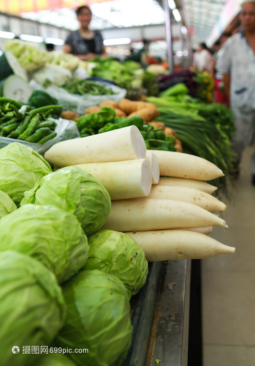 菜場(chǎng)蔬菜攤位