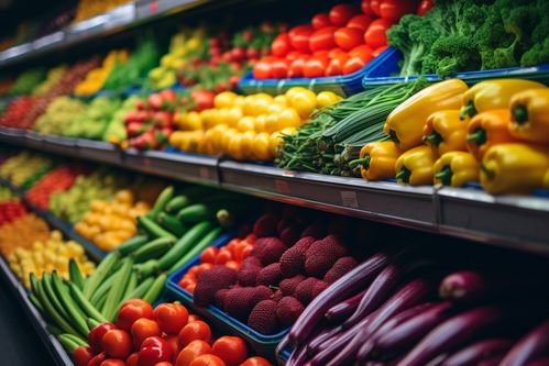 農產品新鮮蔬菜貨架攝影圖 攝影圖
